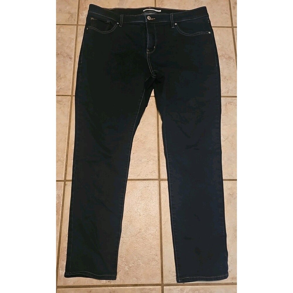 Levis Womens Jeans Size 18W Dark Blue Denim 311 Shaping Skinny Stretch High Rise